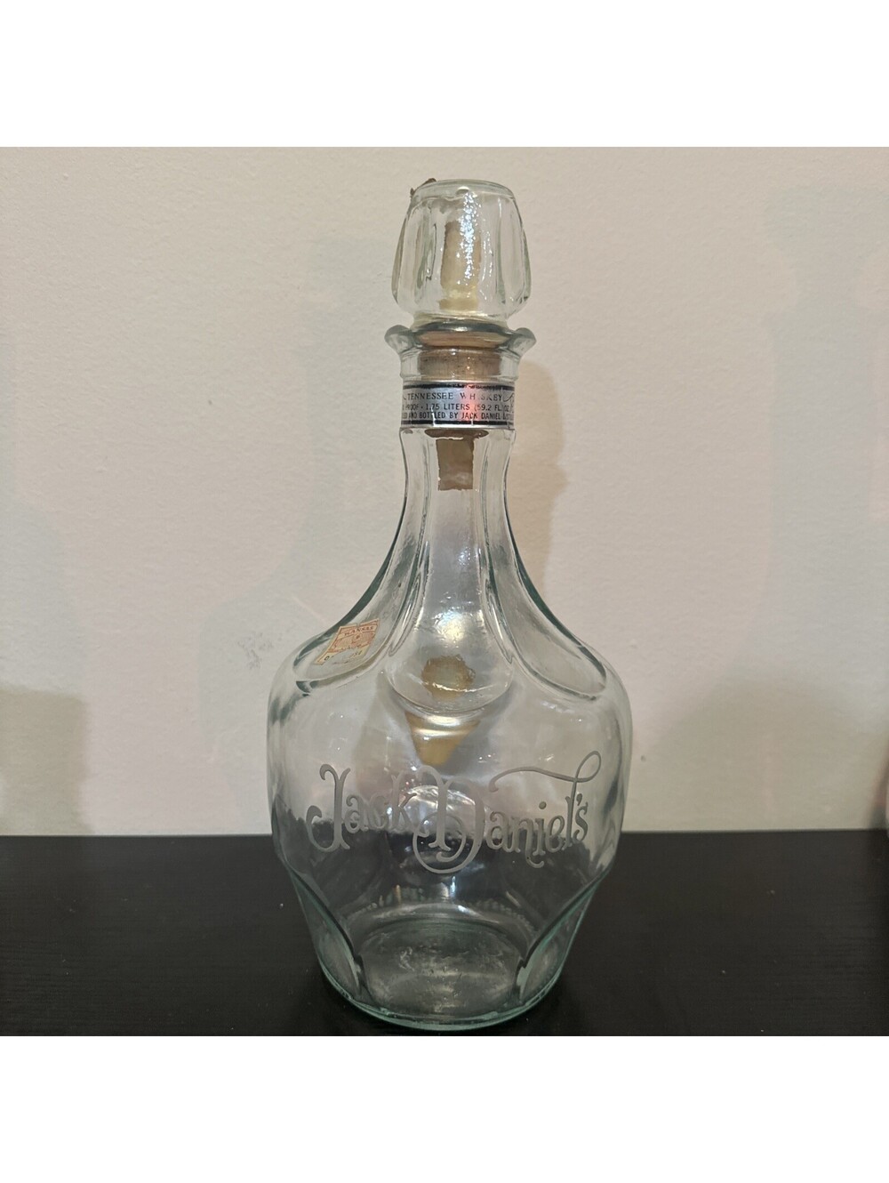 Vintage Jack Daniels The Mystery of the Belle of Lincoln Bottle Decanter 1979